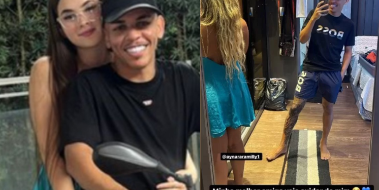 Depois de ser abandonado na prisão pela namorada, Lucas Picolé aparece com a ex: ‘Veio cuidar de mim’