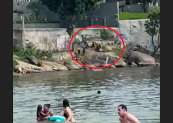 Vídeo mostra quarteto executando a tiros jovem de 15 anos no meio de praia lotada; veja