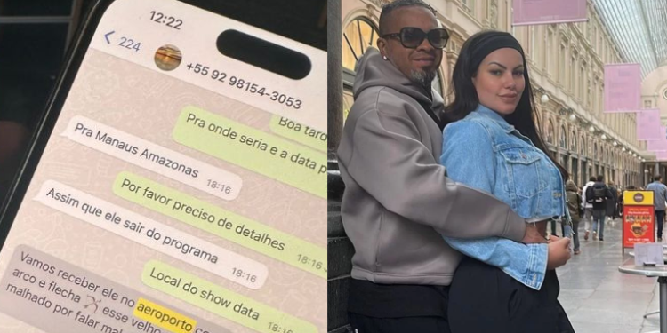 Manauara manda mensagem afrontosa para esposa de Rodriguinho: ‘Velho surubim malhado’