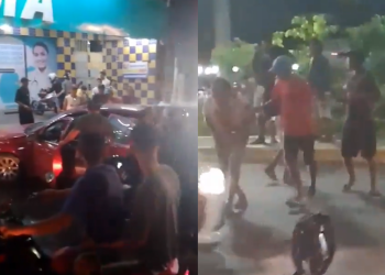 Vídeo: Dentro de carro, homem é cercado por motoqueiro e baleado com vários tiros em Manaus