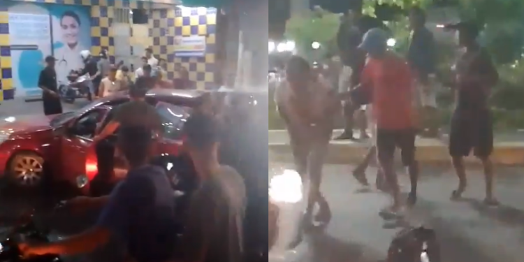 Vídeo: Dentro de carro, homem é cercado por motoqueiro e baleado com vários tiros em Manaus