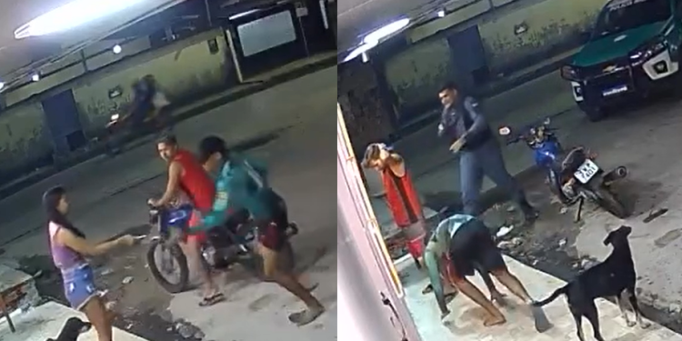 Grande dia: Segundos após roubo, dupla é encurralada e presa por PMs na Zona Leste de Manaus; veja