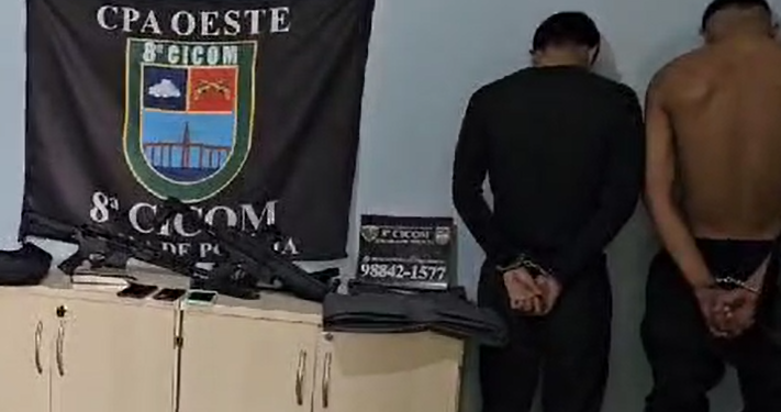 Vídeo: Família tem a casa invadida por bandidos e é feita refém em Manaus; dois são presos