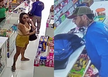 VÍDEO: ‘Casal do mal’ assalta drogaria no conjunto castanheira