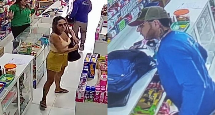 VÍDEO: ‘Casal do mal’ assalta drogaria no conjunto castanheira