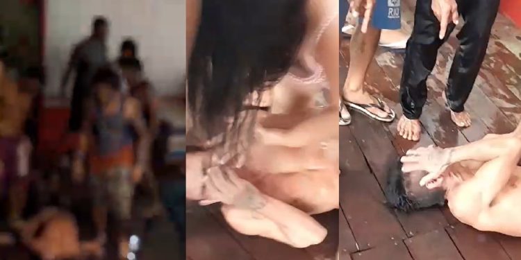 Vídeo: suspeito de assalto apanha até chorar em flutuante no Amazonas