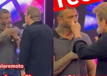 Campeões do BBB Bambam e Alemão brigam em gravação de programa na Band