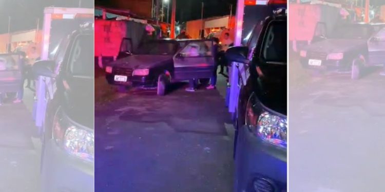 Na rua Paguana, homem é metralhado após seu carro sofrer pane mecânica