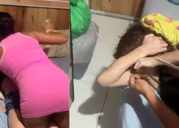 Bl1nd@das brigam por macho e uma tem cabelo cortado a golpe de faca: Vídeo