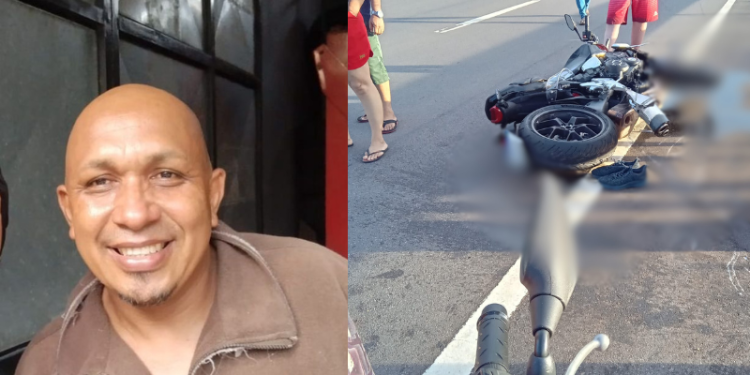 Motociclista perde o controle da moto e morre ao bater em dente de dragão na AM-070