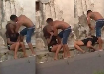 Flagrada sendo enforcada e apanhando do marido em Manaus o defende: ‘Ele é trabalhador’; veja