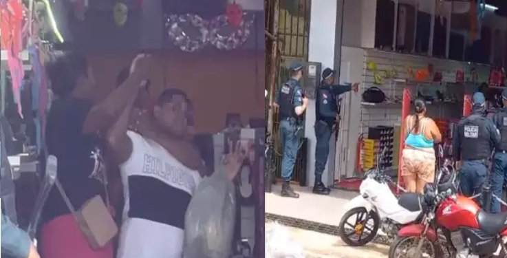 Dupla com revólveres faz reféns por mais de uma hora durante assalto em loja