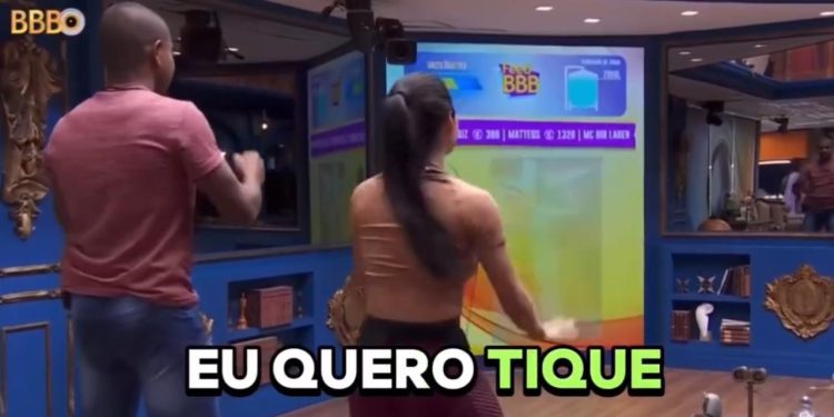 Isabelle ensina Davi a dançar toada do Garantido e do Carrapicho: Bate forte o tambor