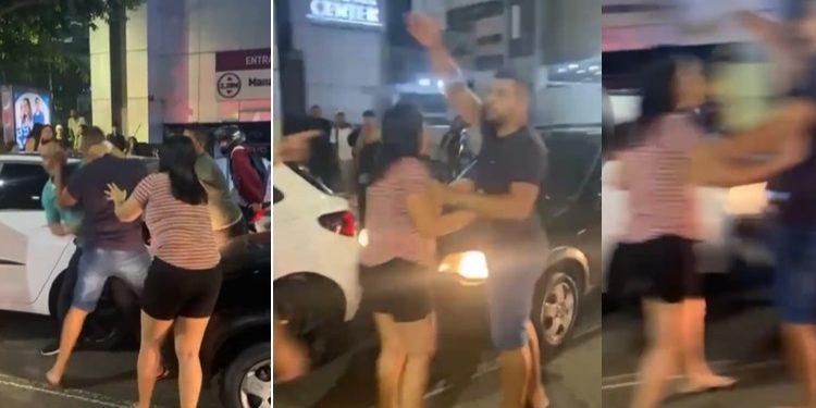 Vídeo: motoristas batem na Djalma Batista e resolvem tudo na porrada