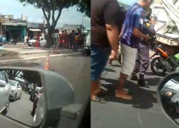 ‘Passou por cima do cara’: Motoqueiro morre com a cabeça esmagada na Zona Leste de Manaus; veja