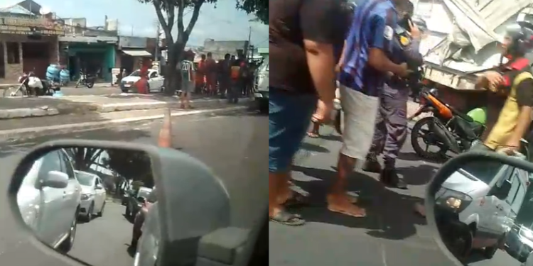 ‘Passou por cima do cara’: Motoqueiro morre com a cabeça esmagada na Zona Leste de Manaus; veja
