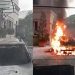Vídeo: bandidos assaltam mansão, mas morrem após carro explodir na fuga