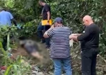 Vídeo: homem é morto, amarrado e desovado no ramal do Brasileirinho