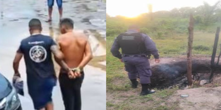 Bizarro: Homem é preso por matar e depois carbonizar corpos no interior do Amazonas