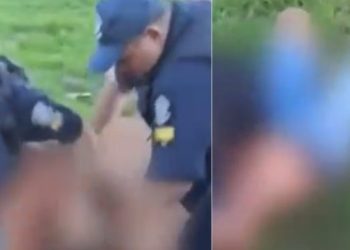 Vídeo: Guardas entram em luta corporal com pai que deu caminhão para filha dirigir