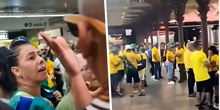 ‘Bolsonaro é nóia!’: Torcedores da Gaviões da Fiel impedem entrada de bolsonaristas em metrô