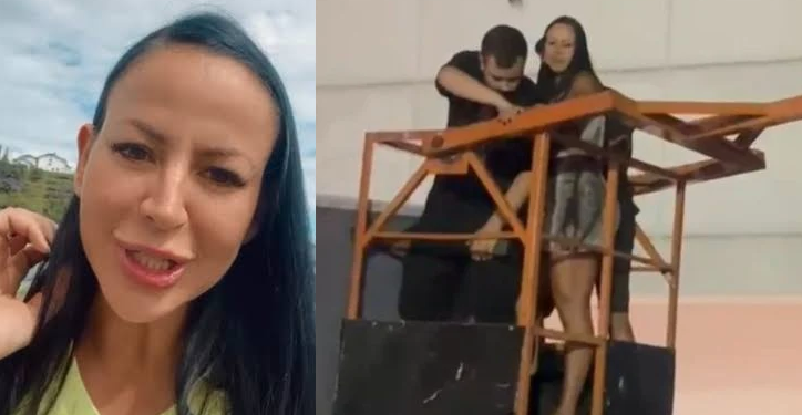 Vídeo: Influenciadora leva ‘sandalhada’ na cara após fazer ‘chuva de dinheiro’ em frente de loja