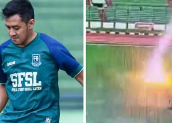 Vídeo: veja momento em que raio atinge a cabeça e mata jogador no fim de semana