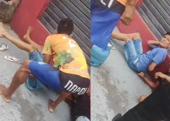 ‘Chora não bebê’: Trio assalta mercadinho, cai no choro após surra e PM faz prisão em Manaus