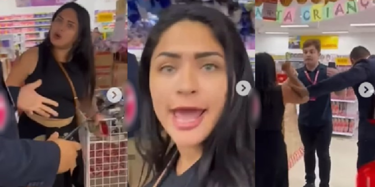 Manauaras deduram mulher que tentou estapear funcionário após acusação de furto: ‘Rouba pra p*rra’; veja