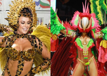 Vídeo: Bebendo na fonte de Parintins, Salgueiro transforma Paolla Oliveira em onça e impressiona