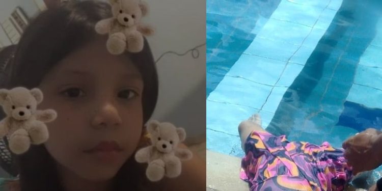 Família doa órgãos de menina de 7 anos que morreu afogada em Manaus