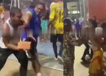 Peladeiros trocam a bola de futebol por tijoladas e atacam cabeça de atacante  