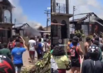 Vídeo: Incêndio em Tefé destrói casas de madeira