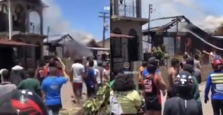 Vídeo: Incêndio em Tefé destrói casas de madeira