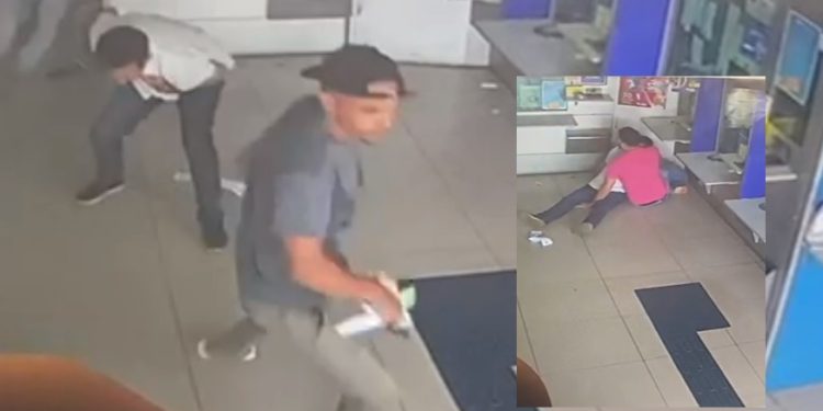 Vídeo urgente: dono de loteria reage a assalto e morre no colo do filho