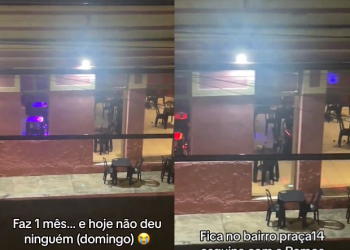 Vídeo de bar vazio na Praça 14 viraliza e comove a internet: ‘Só quem tem comércio sabe como é’
