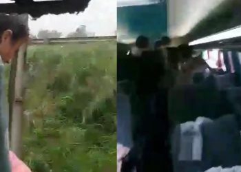 Vídeo: ônibus da Eucatur que saiu de Humaitá cai em ribanceira na BR-319 