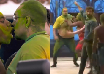 Internautas pedem expulsão de Davi e Bin após briga acalorada com ‘cabeçada’ e até ‘beijo’; veja