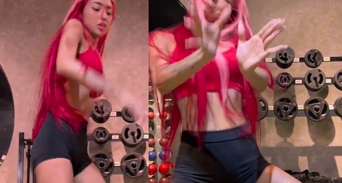 Vídeo: Ruivinha sacode na academia e seguidor diz que pirou no ‘capu tá cherry dela’