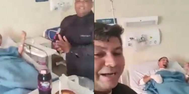 Vídeo: policiais fazem festa para bandido no hospital e vão para a Corregedoria