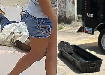 Vídeo forte: homem é executado no meio da rua no bairro Cidade de Deus