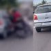 Vídeo: motorista atropela motoqueiro e tenta fugir em Manaus