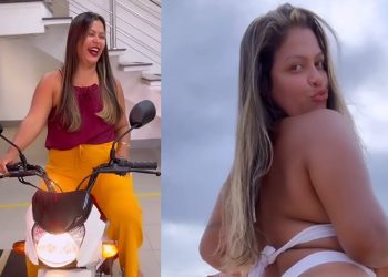 Talarica da Bemol quica na moto, é chamada de amante e ataca seguidora no Insta