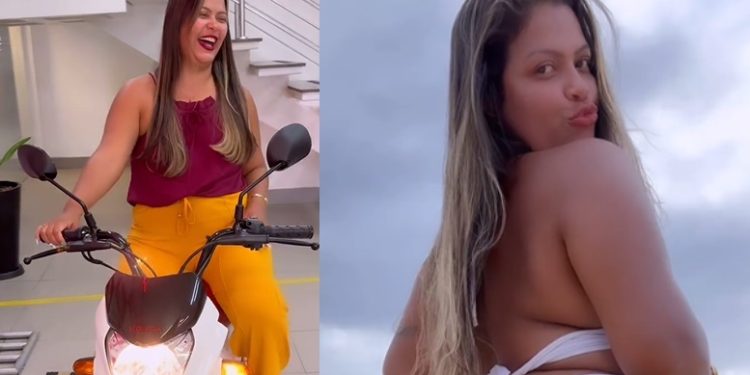 Talarica da Bemol quica na moto, é chamada de amante e ataca seguidora no Insta