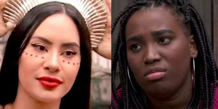 Vídeo: Isabelle puxa oração para Jesus e Leidy questiona se ela aceitaria macumba no BBB