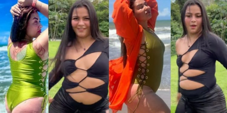 Isamely mostra celulites na praia e acaba comparada à Talarica da Bemol: ‘carente’