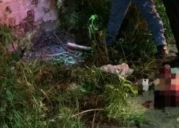 População deixa suposto bandido deformado após ele ser morto a pauladas em Manaus