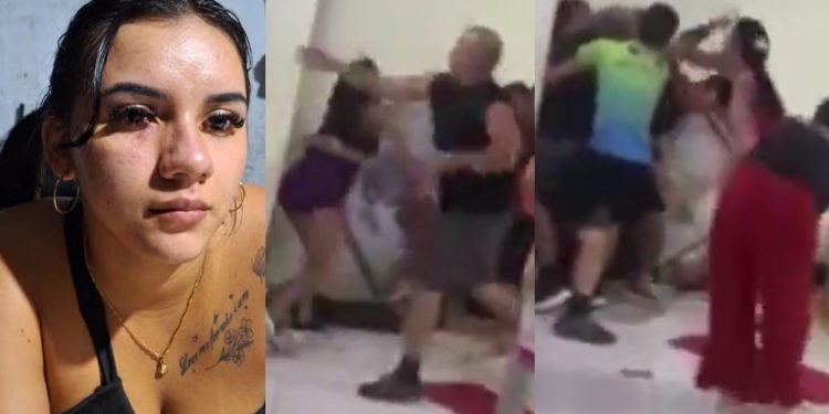 Vídeo: policial, esposa e três irmãs entram em luta corporal no interior do Amazonas