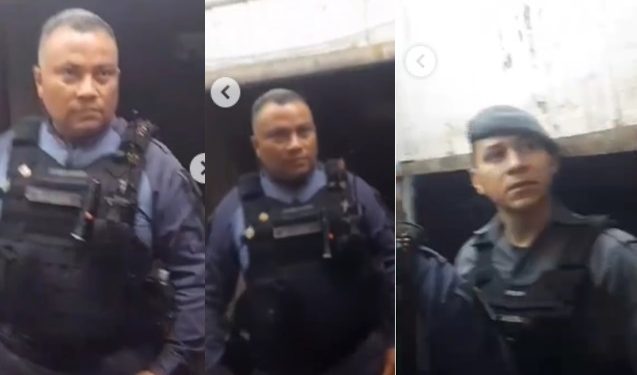 Vídeo: PMs são filmados exigindo que família feche comércio em Manaus: ‘não tem alvará’