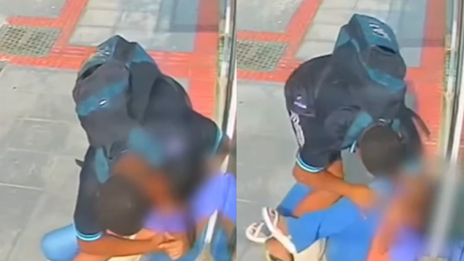 Vídeo: Mãe entrega o próprio filho à polícia após ele assaltar e agredir mulher em rua